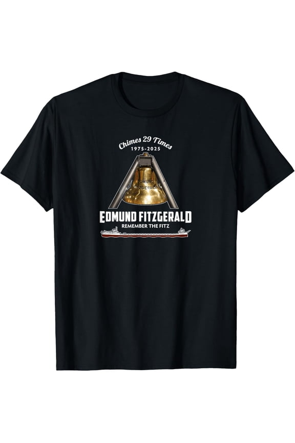 SS Edmund Fitzgerald Bell Lake Superior T-Shirt All Size S-5XL