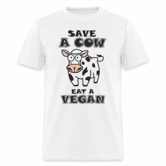 Velto Save A Cow Eat A Vegan T-Shirt All Size S-5XL
