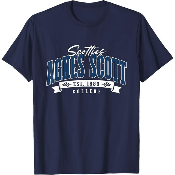 Velto Scotties Agnes Scott Arch Vintage Athletic Sports Design Tee T-Shirt All Size S-5XL