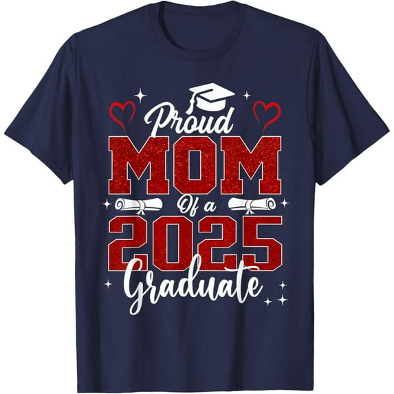 Velto Senior Mom 2025 Graduation Proud mom of a 2025 graduate T-Shirt All Size S-5XL