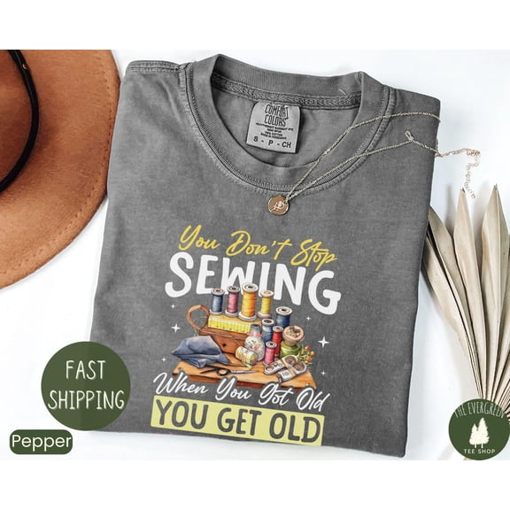 Velto Sewing Lover Quotes Crafting Pattern Machine Gift T-Shirt Graphic Fullsize S-5XL Shirt