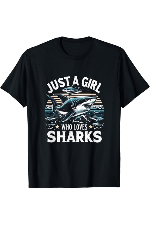 Shark Girl Shark Lover Shark Enthusiast Shark T-Shirt All Size S-5XL