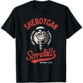 thumbnail image 1 of Velto Sheboygan Screwballs Retro Minor League Baseball Team T-Shirt All Size S-5XL, 1 of 5