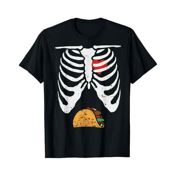 Velto Shirt Skeleton Pregnancy Tacos Xray Soon To Be Dad T-Shirt All Size S-5XL