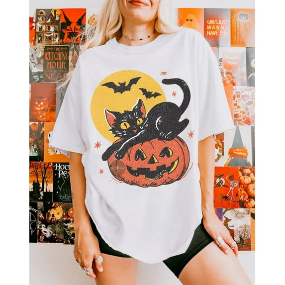 Velto Shirt, Vintage Black Cat Shirt, Nostalgic Shirt All Size S-5XL