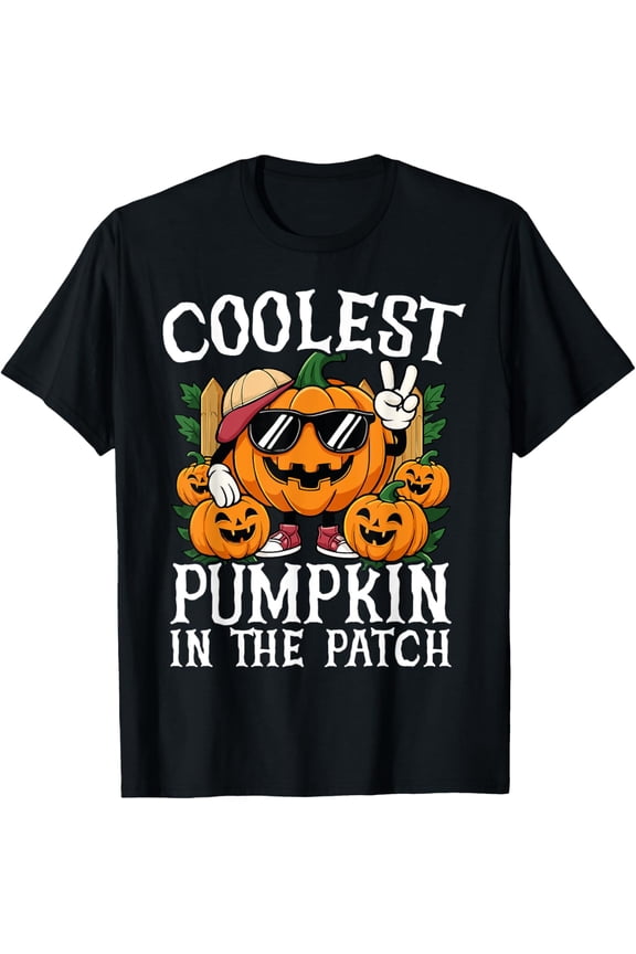 Shirts Boys And Coolest Pumpkin In The Patch T-Shirt All Size S-5XL