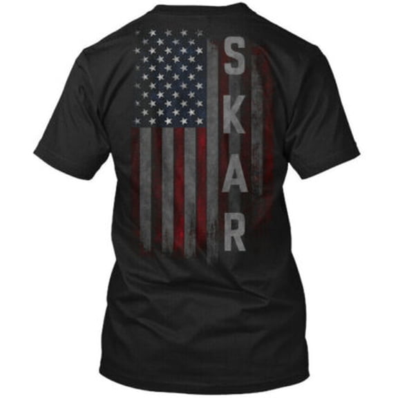 Velto Skar Family American Flag T-Shirt Made in the USA All Size S-5XL