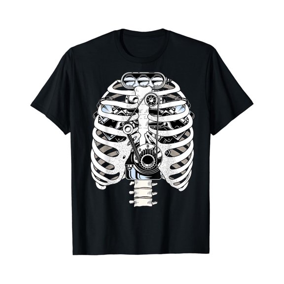 Velto Skeleton Car engineer Mechanic T-Shirt All Size S-5XL