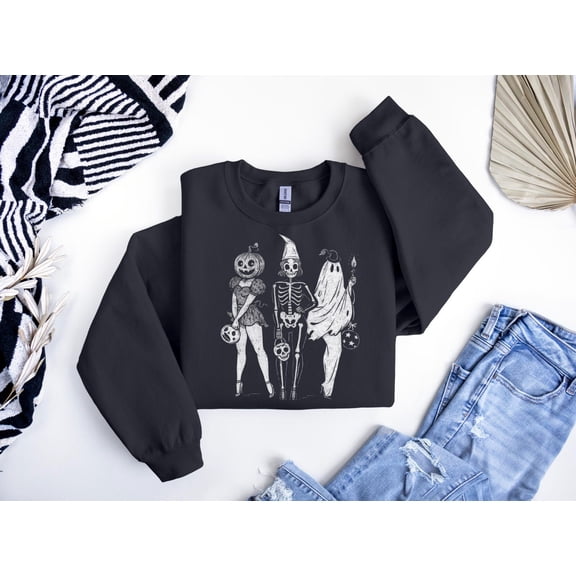 Velto Skeleton Happy Holiday Sweatshirt, Happy Holiday Shirt for Men, Vintage Happy Holiday Tshirt, Happy Holiday Gift, Happy Holiday Horror Hoodie, Retro Happy Holiday All Size S-3XL