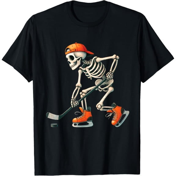 Velto Skeleton Ice Hockey Costume Men Boys Tee T-Shirt All Size S-5XL