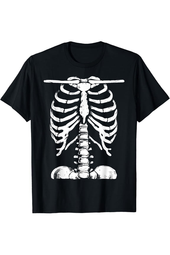 Skeleton Rib Cage Gifts Men Women Costume T-Shirt All Size S-5XL