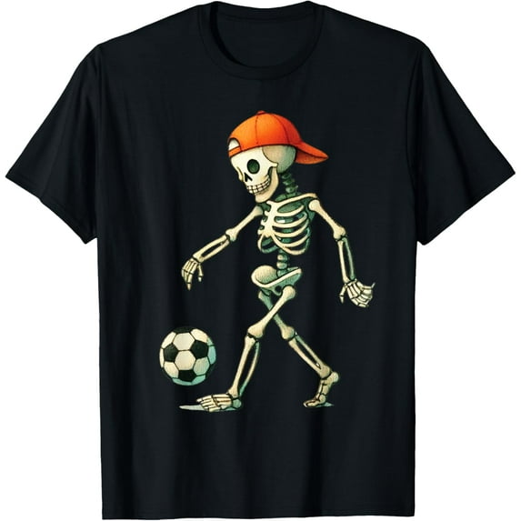 Velto Skeleton Soccer Costume Men Boys Tee T-Shirt All Size S-5XL