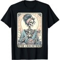 thumbnail image 1 of Velto Skeleton The Crocheter Mom Tarot Card Knitter Crochet Lover T-Shirt All Size S-5XL, 1 of 5