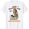 thumbnail image 1 of Velto Skeleton Waiting Gamer Video Gaming Teen Boy T-Shirt All Size S-5XL, 1 of 5