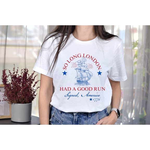 Velto So Long London 4th of July Shirt, Woman , Gift For Her, Fourth Of July Shirt, Trendy , July 4th Shirt, 1776 Shirt All Size S-5XL
