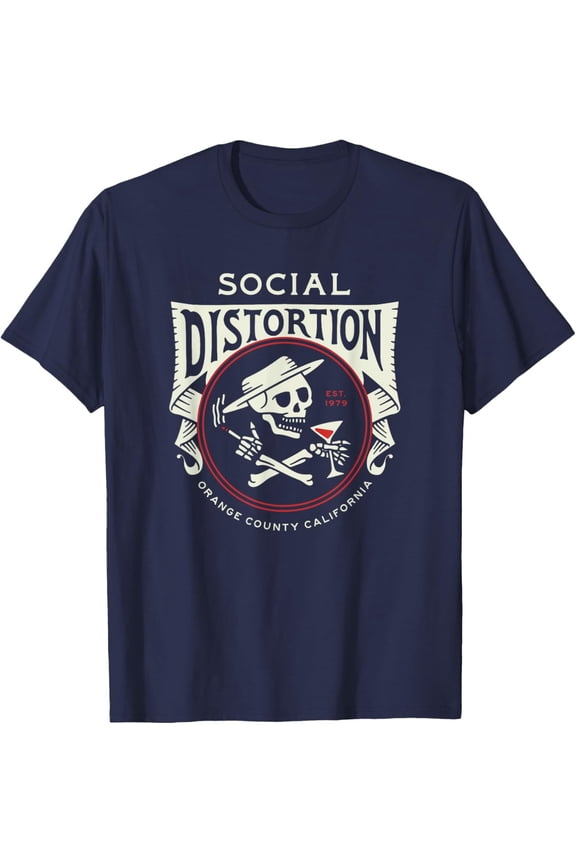 Social Distortion Skelly Circle T-Shirt All Size S-5XL