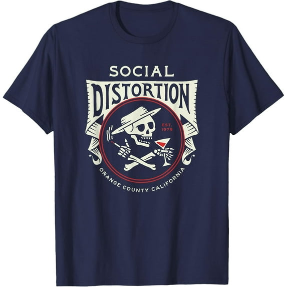 Velto Social Distortion Skelly Circle T-Shirt All Size S-5XL