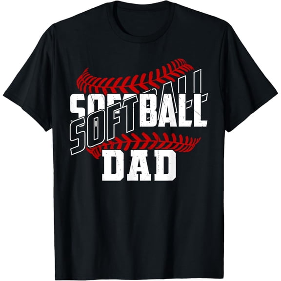 Velto Softball Dad Daddy Softball Sports Lovers Father's Day Mens T-Shirt Fullsize S-5XL Shirt