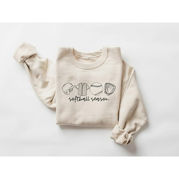 Velto Softball Season Sports Mom Gameday Cute Softball Lover Crewneck Softball Game Day ,