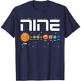 thumbnail image 1 of Velto Solar System Planets Nine 9 Years Old 9th Birthday Girl Boy T-Shirt All Size S-5XL, 1 of 5