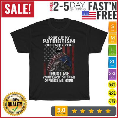 Velto Sorry If My Patriotism Offends You Vintage T Shirt Men Women Fashion 2023 All Size S-5XL