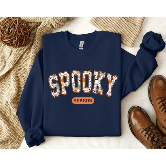 Velto Spooky Season Sweatshirt, Retro Spooky Shirt, Spooky Happy Holidays, Happy Holidays Shirt, Fall Vibes, Cozy Season Shirt, Cute Fall Shirt All Size S-5XL