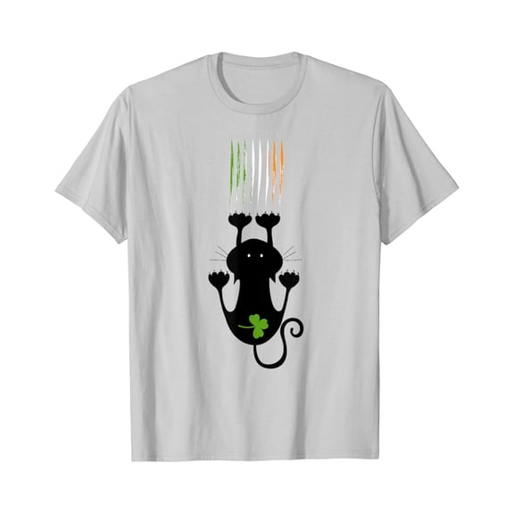 Velto St. Patrick's Day Black Cat TShirt for Women and All Size S-5XL
