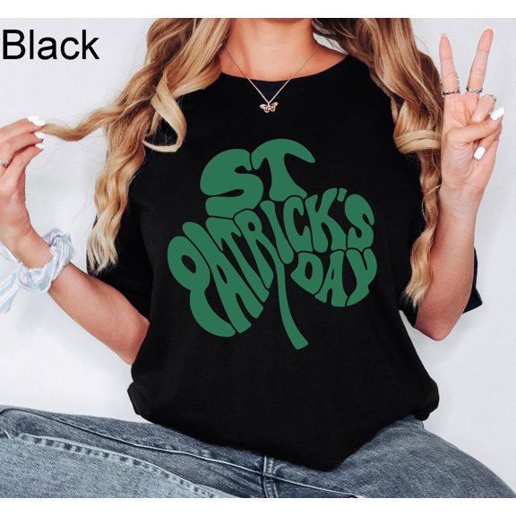 Velto St. Patrick's Day Shamrock Shirt, Lucky Shirt, St Patrick's Day Shirt, Irish Shirt, St. Paddy's Day Shirt, St. Patty's Lucky Women Shirt Tee All Size S-5XL