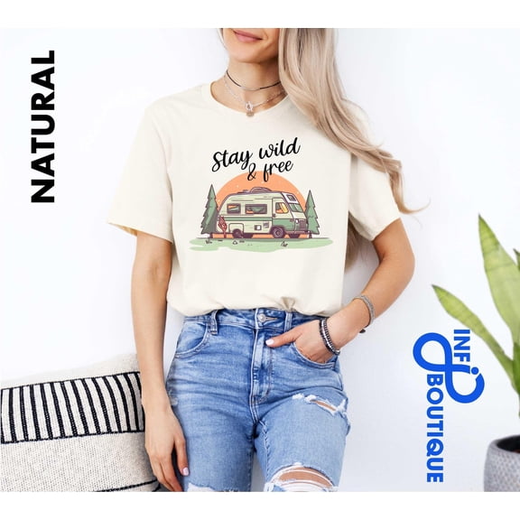 Velto Stay Wild Shirt, Nature Lover Shirt, Family Trip, Camping Shirt, Gift For Nature Lover, Camp Lover Shirt, Wildlife Shirt, Gift For Family All Size S-5XL