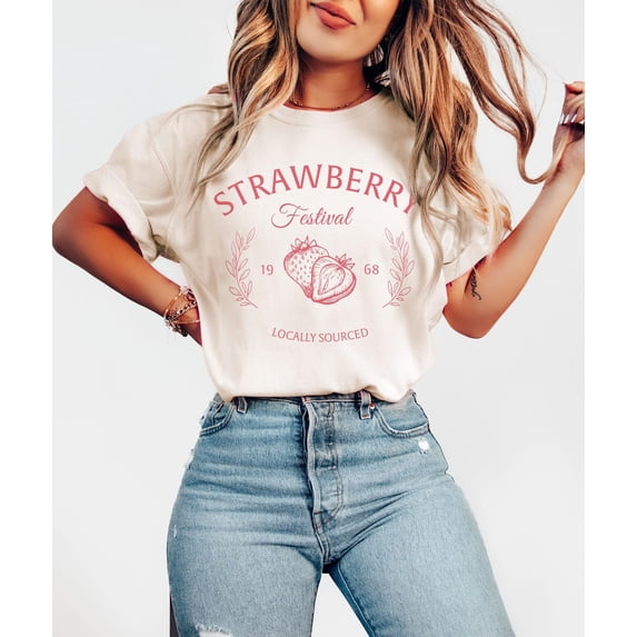 Velto Strawberry Vintage Shirt, Strawberry Festival Cottagecore Shirt, Summer Fruit Strawberry Tee, Strawberry Tee All Size S-5XL
