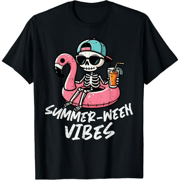 Velto Summer Ween Skeleton Float Costume Boys Girls T-Shirt All Size S-5XL