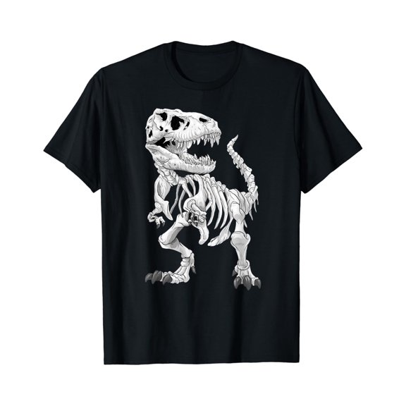 Velto T-Rex Skeleton Dino bones paleontologist Fossil Dinosaur T-Shirt All Size S-5XL