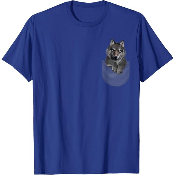 Velto T-Shirt , America Timber Wolf Burst Out from Pocket All Size S-5XL