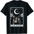 thumbnail image 1 of Velto Tarot Card Vintage Crescent Moon Tortie Cat Mom Cat Lovers T-Shirt All Size S-5XL, 1 of 5