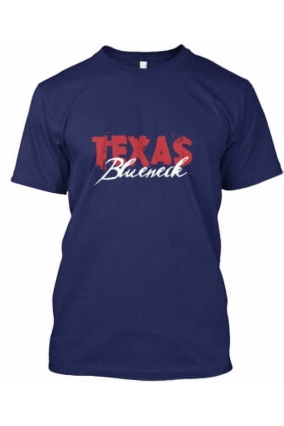Texas Blueneck T-Shirt Made in the USA All Size S-5XL