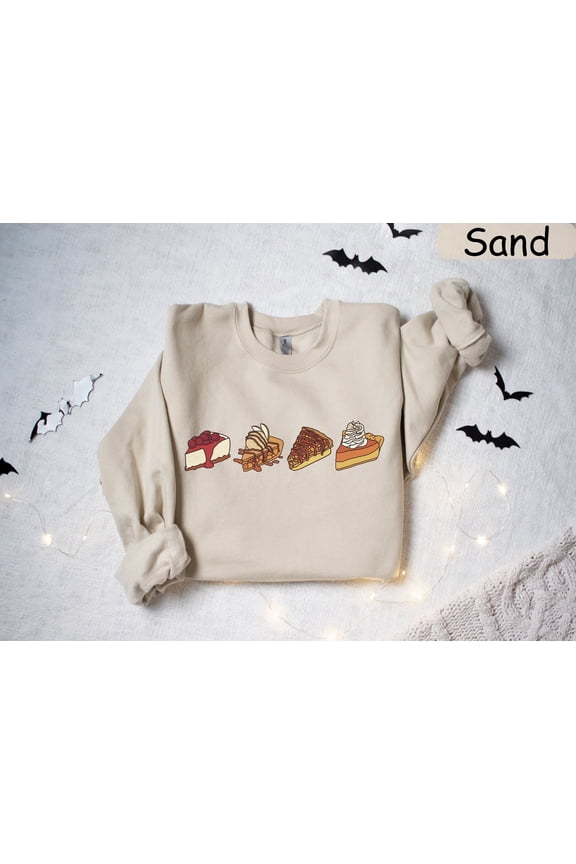 Thanksgiving Pie Sweatshirt, Thanksgiving Cherry Pie Shirt, Pumpkin Pie Sweatshirt, Pecan Pie Sweater, Apple Pie Shirt, Thanksgiving Gifts All Size S-3XL