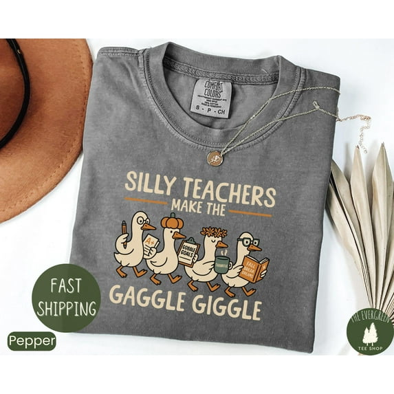 Velto Thanksgiving Teacher Graphic Tshirt Autumn Inspired Classroom Outfit Cozy Fall Seasonal Appreciation Wear Fullsize S-5XL Shirt