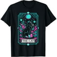 thumbnail image 1 of Velto The Cat Tarot Card Witch Mystical Black Cat Lovers T-Shirt All Size S-5XL, 1 of 5
