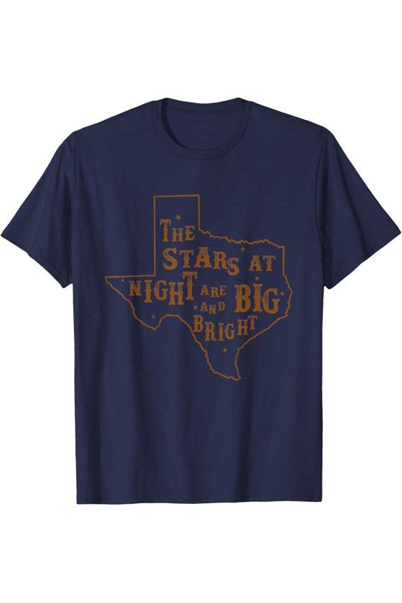 The Stars At Night Are Big And Bright Western Graphic Rodeo T-Shirt All Size S-5XL