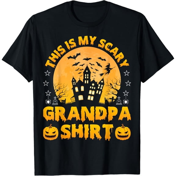 Velto This Is My Scary Grandpa Shirt Spooky Grumpa Gifts T-Shirt All Size S-5XL