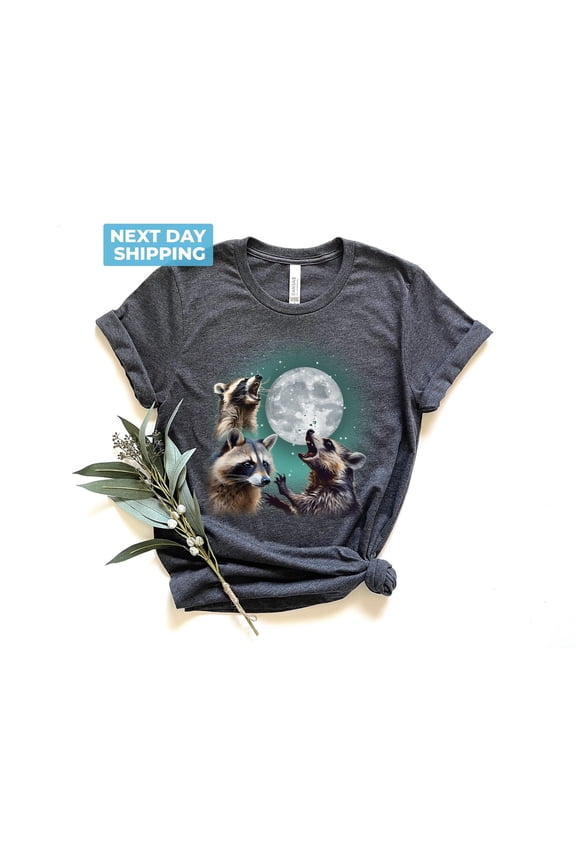 Three s Vintage Graphic T-shirt, Retro Moon Tshirt, Shirt, Lovers, Raccon Tee, Shirt, Gift All Size S-5XL
