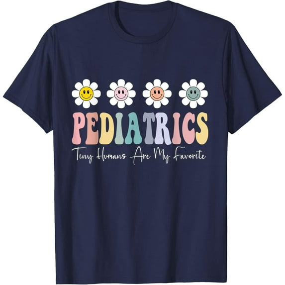 Velto Tiny Humans Are My Favorite Pediatrics Peds Pediatric Nurse T-Shirt All Size S-5XL