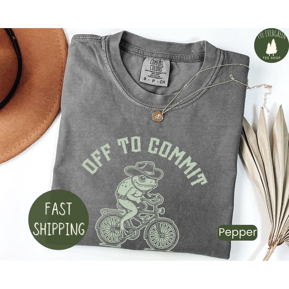 Velto Tom Foolery Frog T-shirt, Weirdcore Inspired Graphic Apparel, Unique Statement Outfit, Playful Casual Clothing for Men and Women, Full Size S-5XL