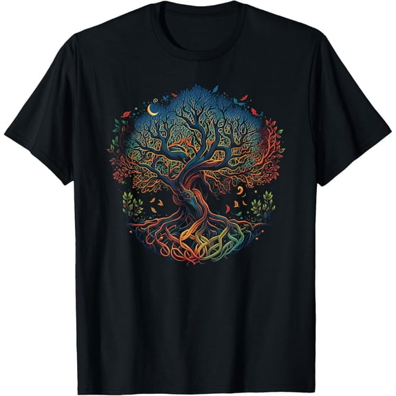 Velto Tree of Life Yggdrasil Viking Midgard Thor Walhalla T-Shirt All Size S-5XL