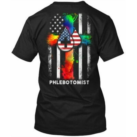 Velto Trendsetting Proud Phlebotomist - T-Shirt Made in the USA All Size S-5XL