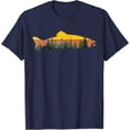 thumbnail image 1 of Velto Trout Fly Fishing Outdoor Forest Nature Wildlife Fisherman T-Shirt All Size S-5XL, 1 of 5