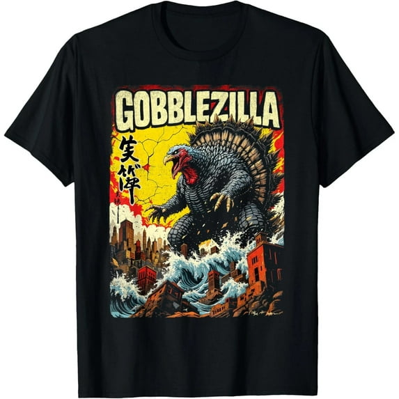 Velto Turkey Gobblezilla Outfit For Thanksgiving Humor T-Shirt All Size S-5XL