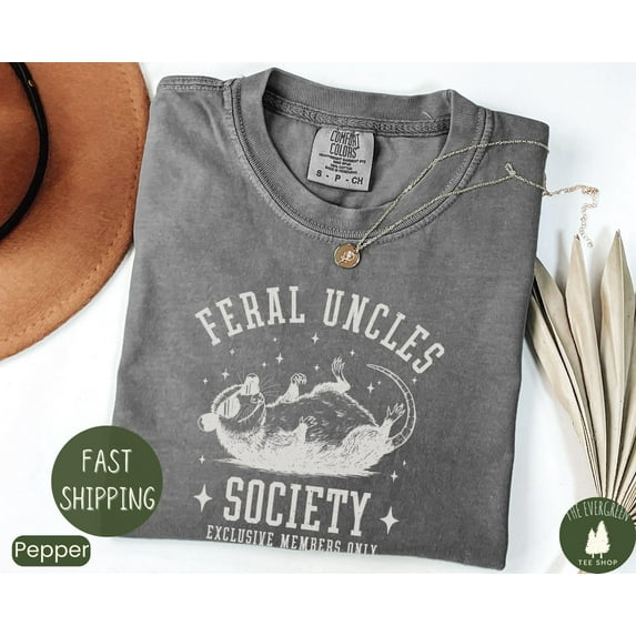 Velto Uncle Society Graphic Tshirt Vintage Possum Humor Inspired Casual Outfit Everyday Wear Gift For Family Fullsize S-5XL Shirt