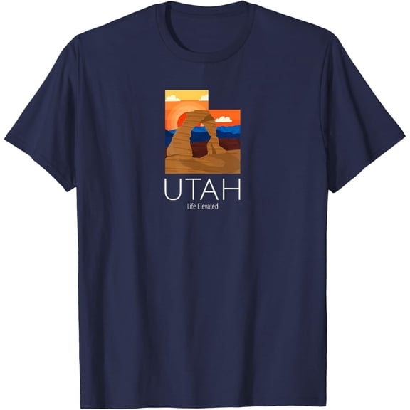 Velto Utah Proud State Motto Life Elevated T-Shirt All Size S-5XL