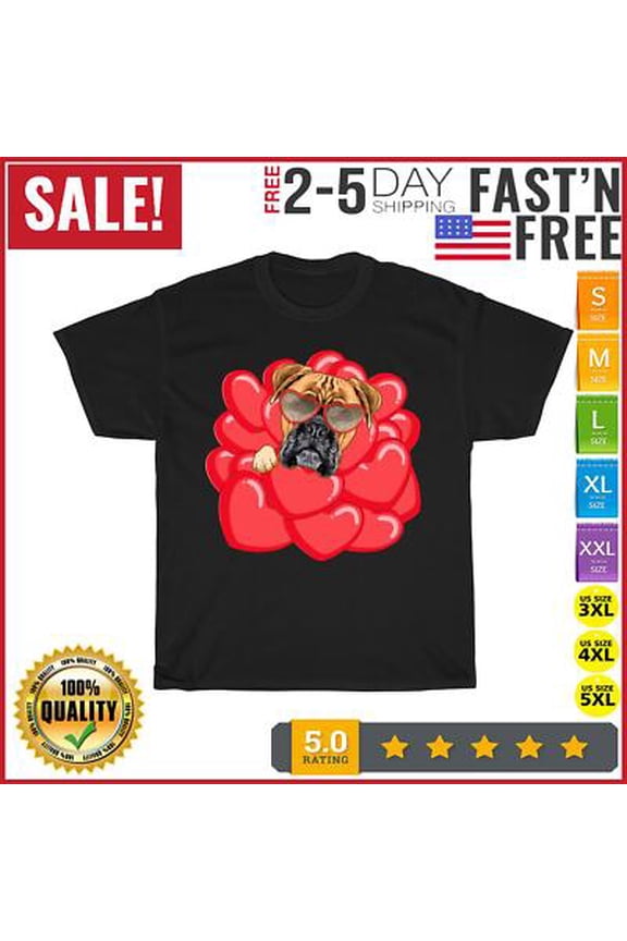 Valentines - Boxer Dog Lover Vintage T Shirt Men Fashion 2023 Women T Shirt All Size S-5XL